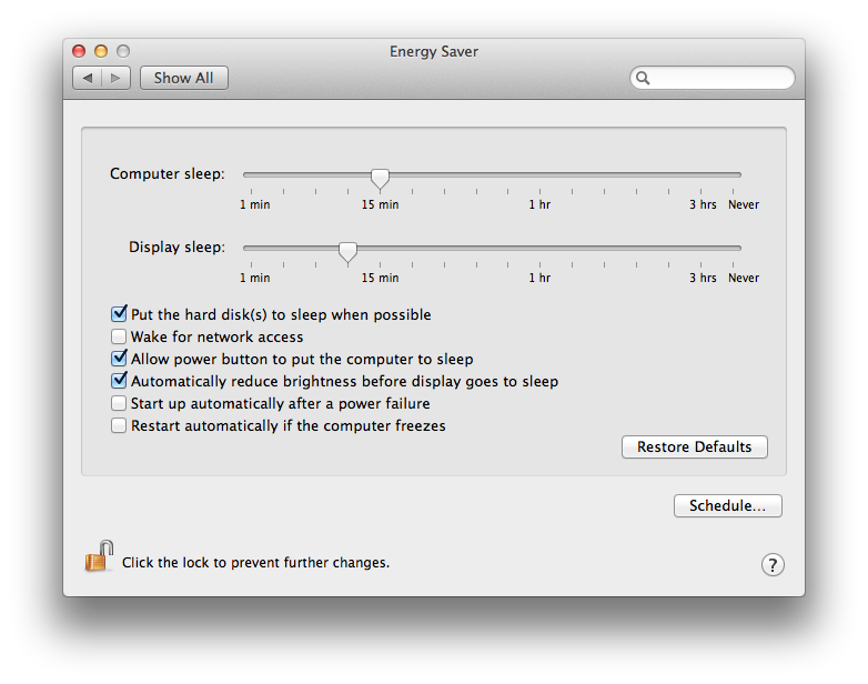 wake for network access in mac